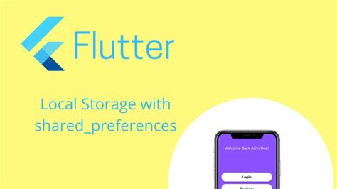 yaml file. . Flutter local storage vs shared preferences